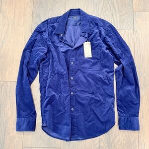 Uniqlo Corduroy Long Sleeve Shirt Navy